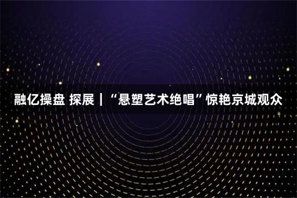 融亿操盘 探展｜“悬塑艺术绝唱”惊艳京城观众