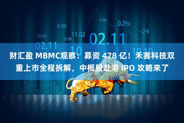 财汇盈 MBMC观察:募资 478 亿!禾赛科技双重上市全程拆解,中概股赴港 IPO 攻略来了